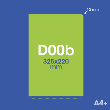 Gabarit D00b - Pochette plastique couleur personnalisée